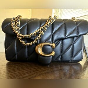 Coach Tabby 26 with Quilting - Black/Brass
